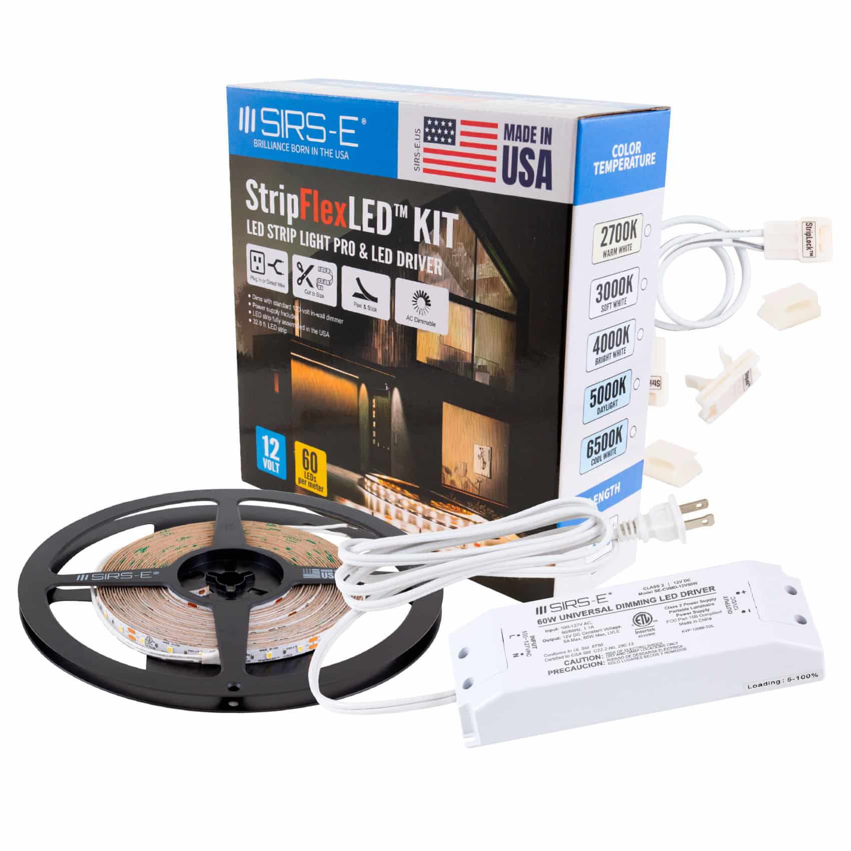 Stripflexled Kit White Led Strip Lights Pro Ft By Sirs E Made In