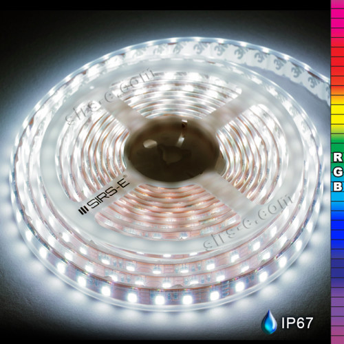 RGB LED Strip Waterproof IP67 5050 SIRS-E High Quality 60 LED Meter