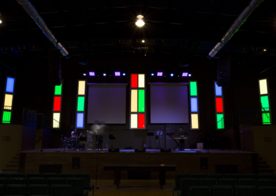 Christian Family Center – LED Pixel Stained Glass