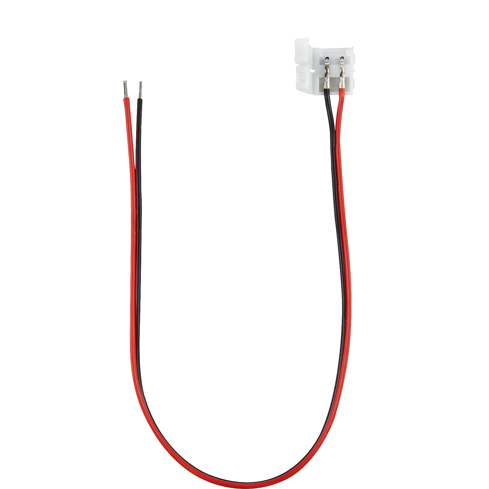 White LED Strip Coupler with Lead Wires