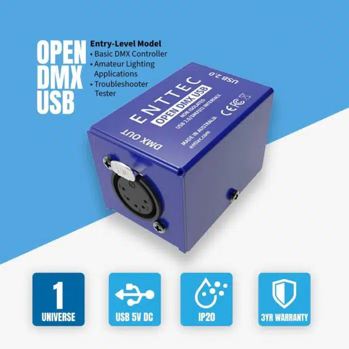 Enttec Open DMX USB Infographics 1