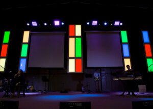 Christian Family Center - LED Pixel Stained Glass Panels