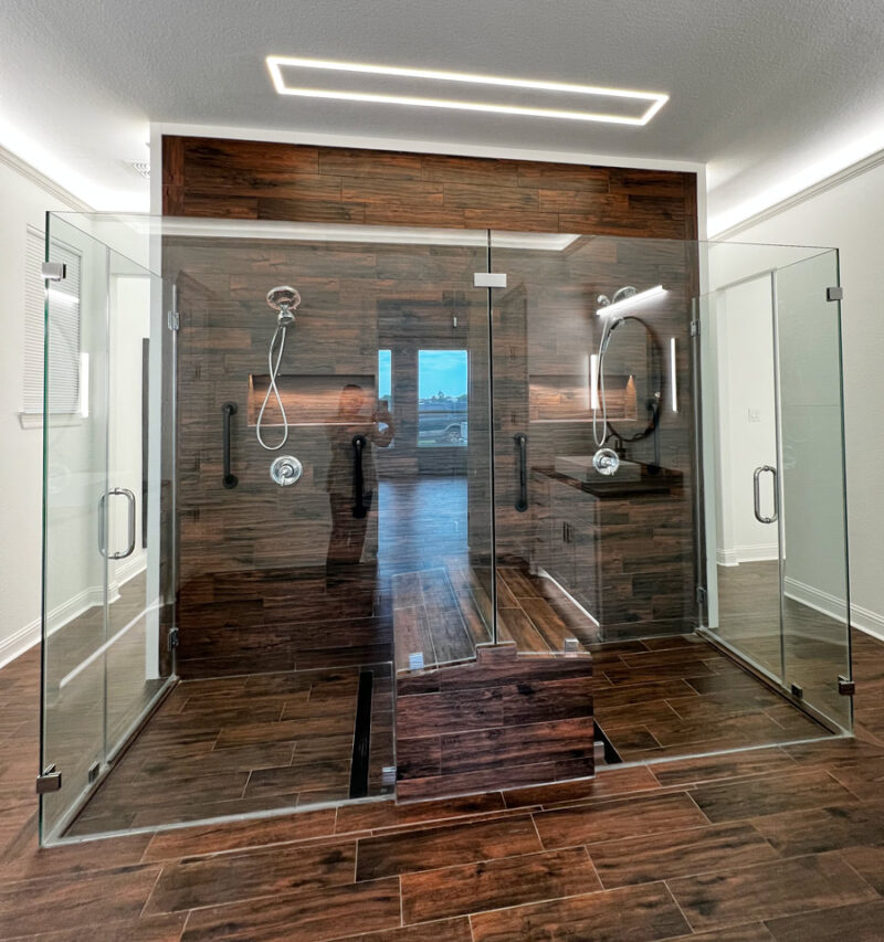 View of Residential Bathroom LED Lighting Application