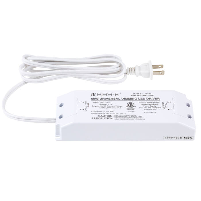 60W 12V Phase/TRIAC Constant Voltage Dimmable LED Driver