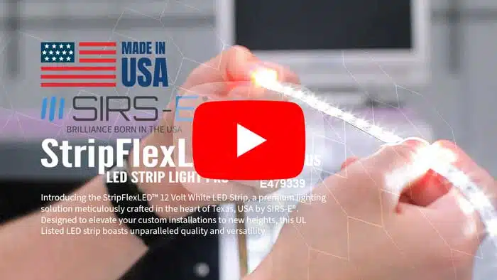 Best LED Strip Light: StripFlexLED™ by SIRS-E® | Easy Install, USA Made, Professional Grade