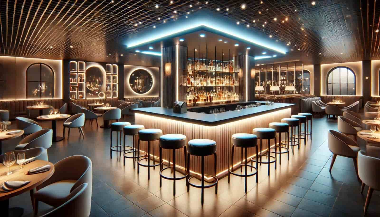 How to install LED lights in bar and restaurant furniture