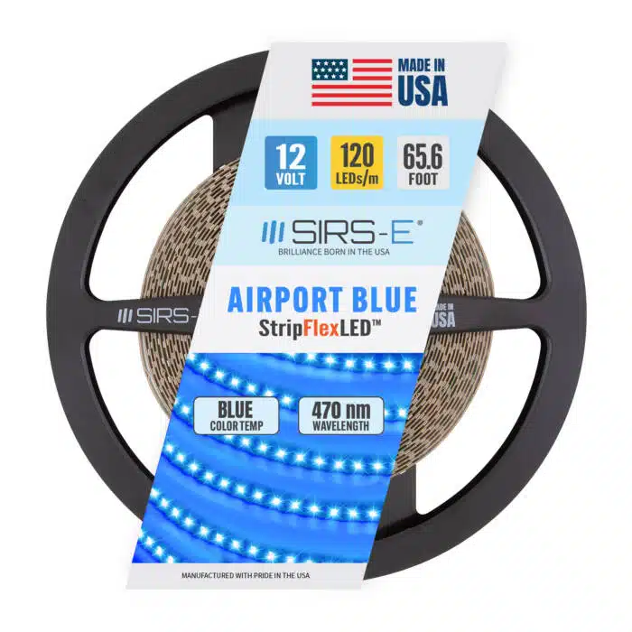 SIRS-E® StripFlexLED™ Airport Blue 12V 65ft