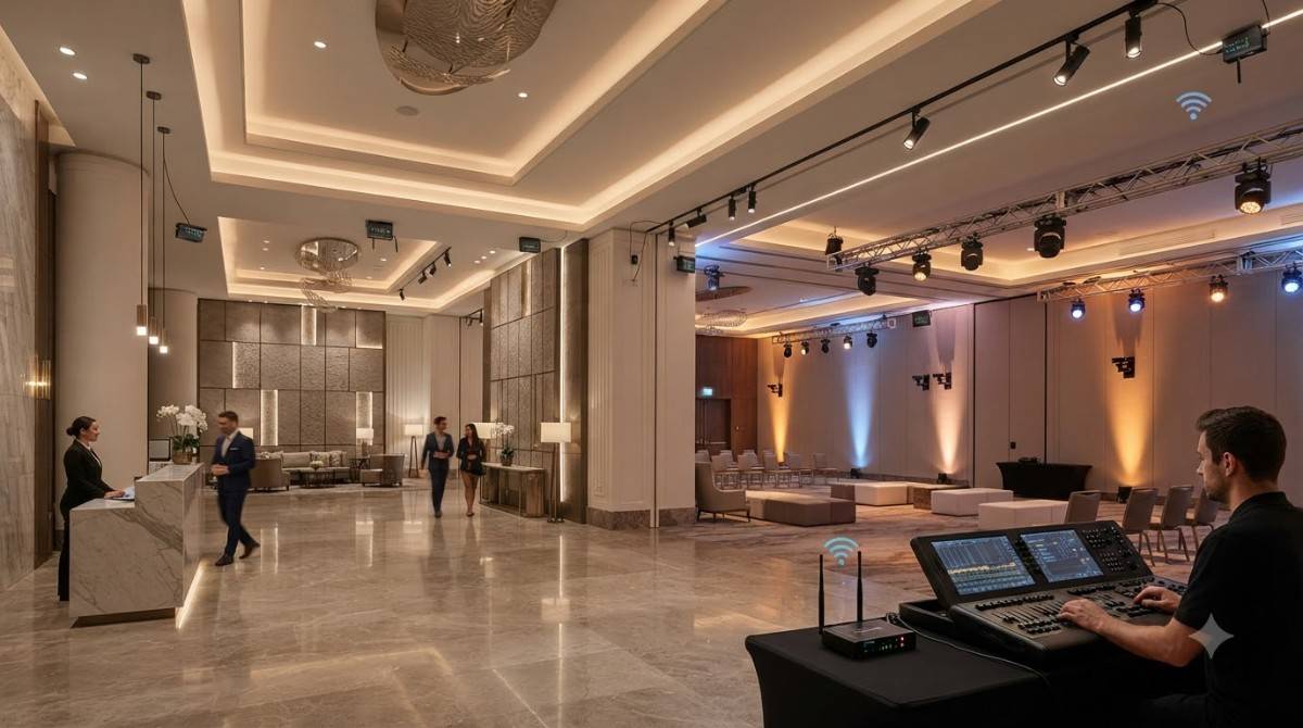 Wireless DMX for Hotels, Stages, and Architectural Projects